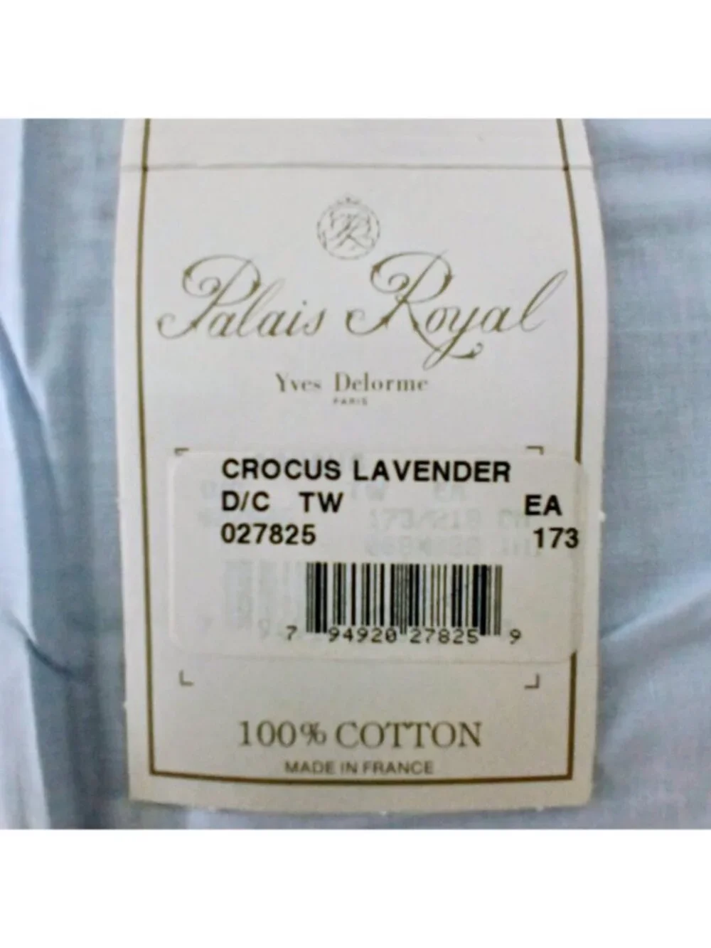 Yves Delorme Palais Royal Crocus Lavender Twin Duvet Cover France
